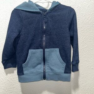 BOGO free -Cat & Jack Two-Tone Blue Kids Hoodie